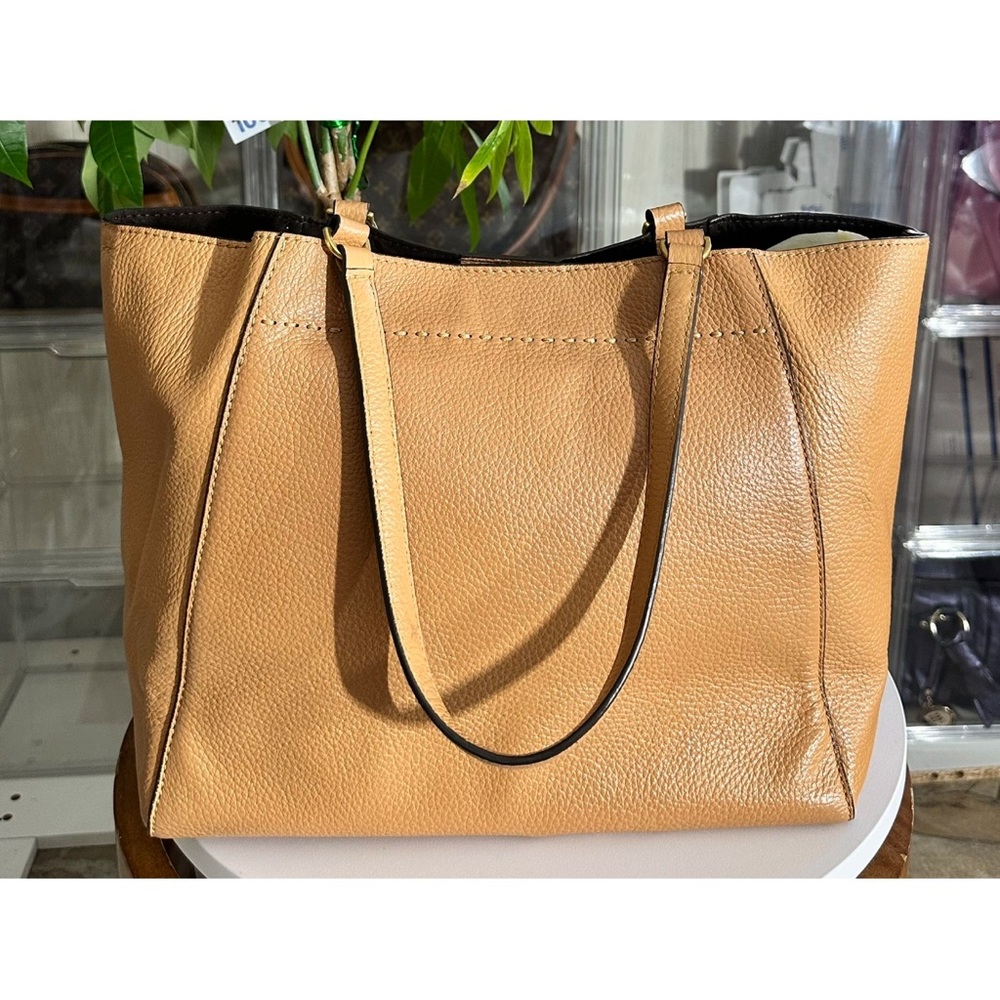 Tory Burch Brown Leather Tote - Picture 8 of 9